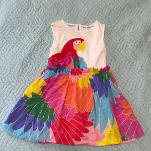 Bright Parrot Dress 3-4T